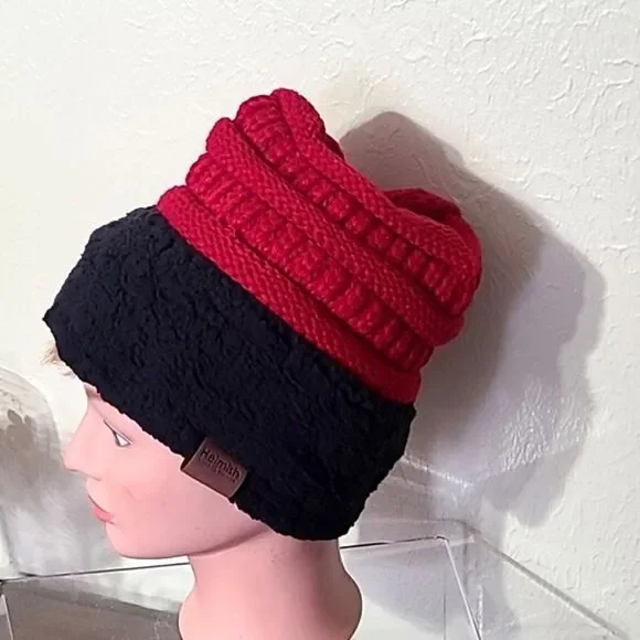 Heimish Red & Black Beanie, NWOT - Picture 2 of 4